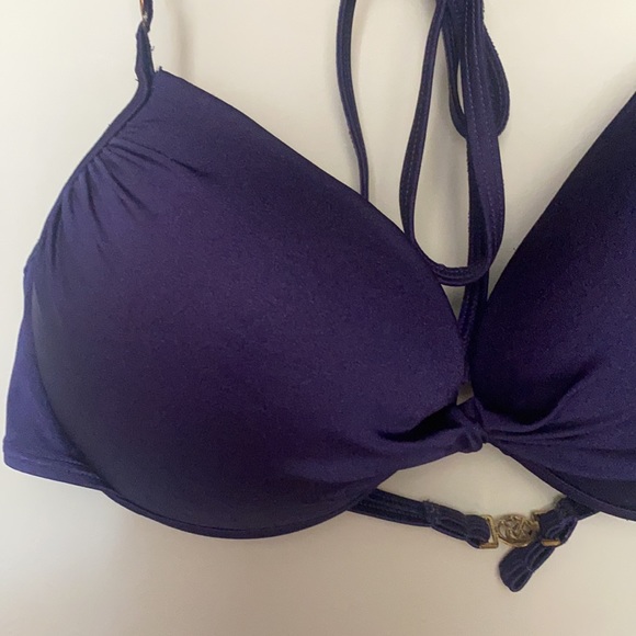 Victoria Secret Navy Halter Bikini Top - Picture 2 of 4